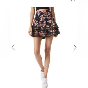Alice and Olivia Marvis floral print skirt